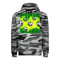 Slate Camo soccer balls with field  and tactics seamless pattern Premium Hoodie - BundleAndBundleShop