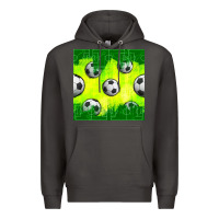 Smoke soccer balls with field  and tactics seamless pattern Premium Hoodie - BundleAndBundleShop