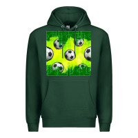 Sports Green soccer balls with field  and tactics seamless pattern Premium Hoodie - BundleAndBundleShop