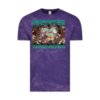 Cloud Purple western nurse stethoscope turquoise leopardes Vintage Tee - BarkalooDesign