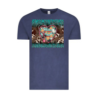 Vintage Denim western nurse stethoscope turquoise leopardes Vintage Tee - BarkalooDesign
