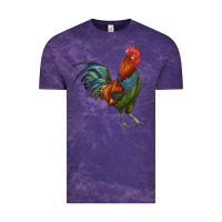 Cloud Purple rooster Vintage Tee - RanaPortraitStore