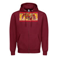 Burgundy fiesta  license plate template Zipper Hoodie - Artiststas