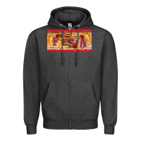 Charcoal Heather fiesta  license plate template Zipper Hoodie - Artiststas