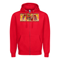 Red fiesta  license plate template Zipper Hoodie - Artiststas