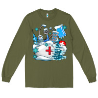 Army Green Winter Nurse life Long Sleeve Tee - AdoDesignShop