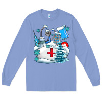 Colony Blue Winter Nurse life Long Sleeve Tee - AdoDesignShop