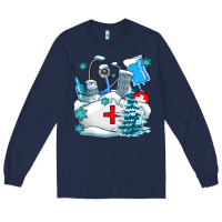 Navy Winter Nurse life Long Sleeve Tee - AdoDesignShop
