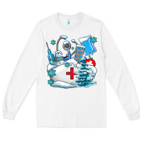 White Winter Nurse life Long Sleeve Tee - AdoDesignShop