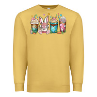 Antique Gold easter coffee cups Premium Sweatshirt - MaliasSmallBusiness