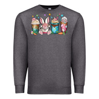 Charcoal Heather easter coffee cups Premium Sweatshirt - MaliasSmallBusiness