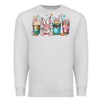 Dove Grey easter coffee cups Premium Sweatshirt - MaliasSmallBusiness