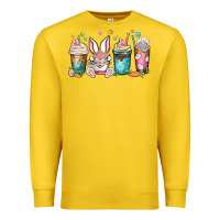 Lemon easter coffee cups Premium Sweatshirt - MaliasSmallBusiness