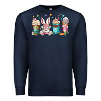 Navy easter coffee cups Premium Sweatshirt - MaliasSmallBusiness