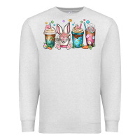 Oatmeal Heather easter coffee cups Premium Sweatshirt - MaliasSmallBusiness