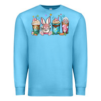 Ocean Blue easter coffee cups Premium Sweatshirt - MaliasSmallBusiness