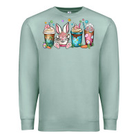 Seafoam easter coffee cups Premium Sweatshirt - MaliasSmallBusiness