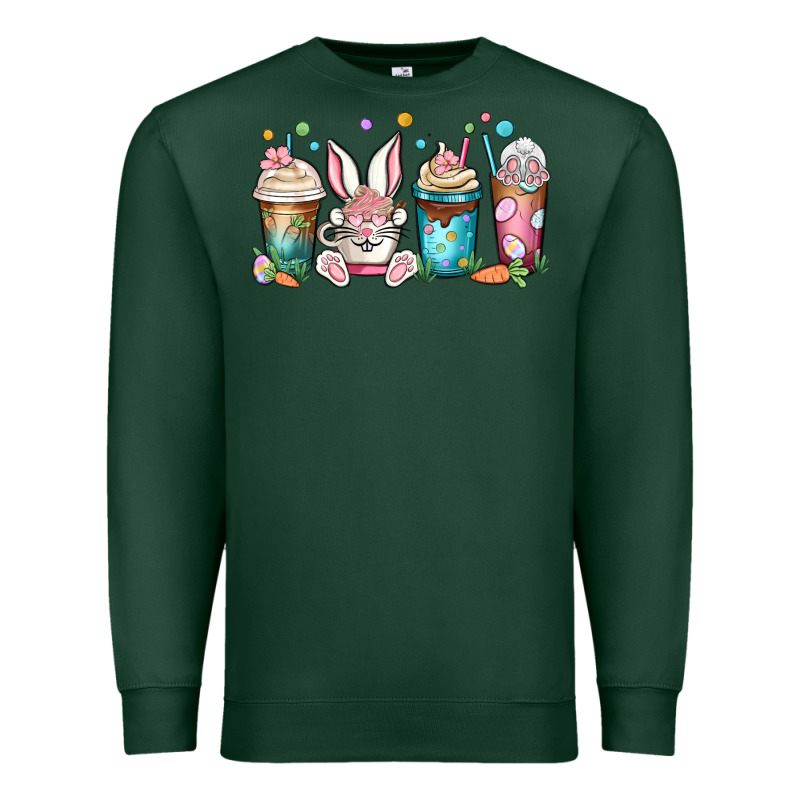 Easter Coffee Cups Premium Sweatshirt by MaliasSmallBusiness | Teevron