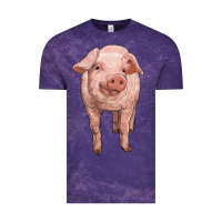 Cloud Purple pig Vintage Tee - RanaPortraitStore