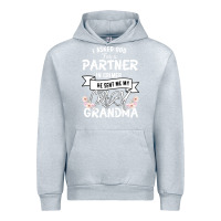 Heather Grey I Asked God For a Partner In Crime He Sent Me My Crazy Grandma Urban Hoodie - Bettercallsaul