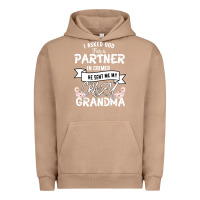 Pigment Burro I Asked God For a Partner In Crime He Sent Me My Crazy Grandma Urban Hoodie - Bettercallsaul