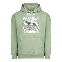 Pigment Oil Green I Asked God For a Partner In Crime He Sent Me My Crazy Grandma Urban Hoodie - Bettercallsaul