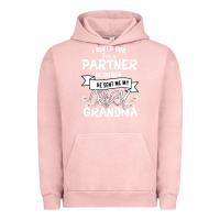 Pigment Salmon I Asked God For a Partner In Crime He Sent Me My Crazy Grandma Urban Hoodie - Bettercallsaul