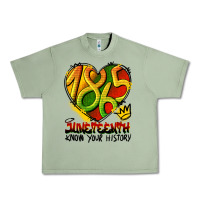 Oil Green juneteenth 1865 graffiti Urban Heavy Tee - HRA Design Shop