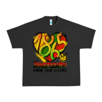 Pigment Black juneteenth 1865 graffiti Urban Heavy Tee - HRA Design Shop
