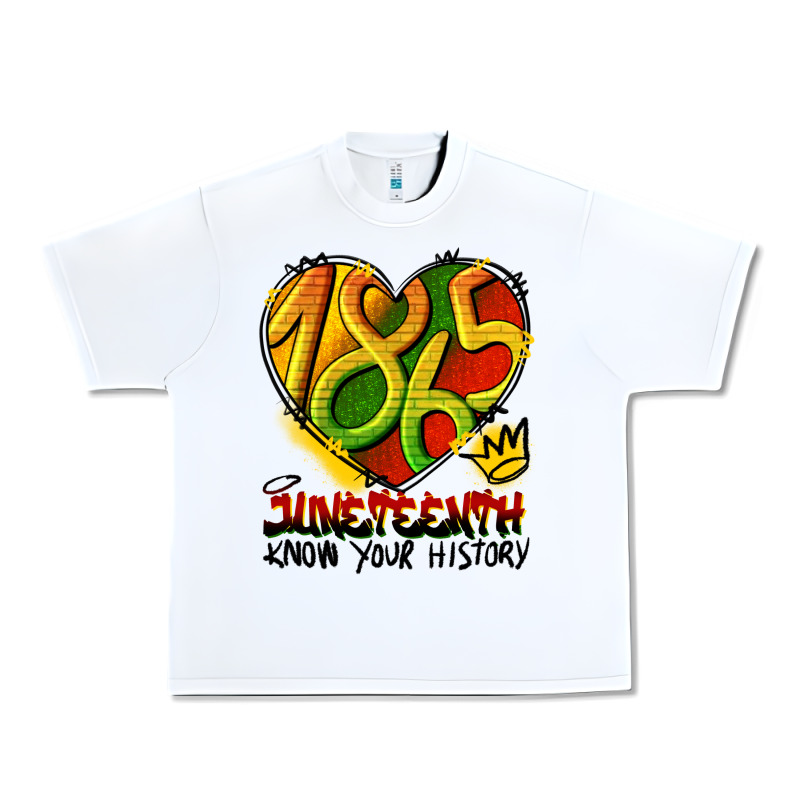 Juneteenth 1865 Graffiti Urban Heavy Tee by HRA Design Shop | Teevron
