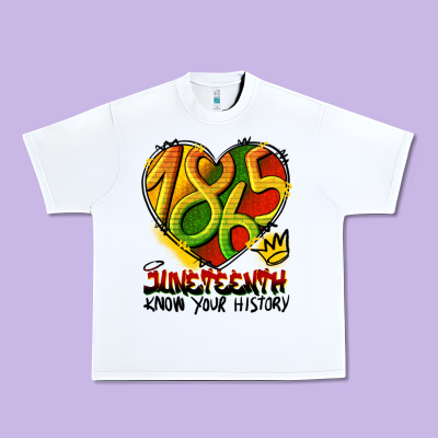 Juneteenth 1865 Graffiti Urban Heavy Tee Designed By Hra Design Shop