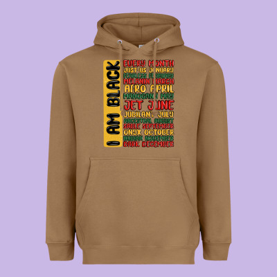 Black History  Month Heavyweight Hoodie Designed By Maliassmallbusiness