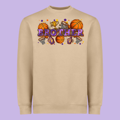 Brother Basketball Heavyweight Sweatshirt Designed By Zillion Design Studio