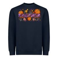 Navy brother basketball Heavyweight Sweatshirt - Zillion Design Studio