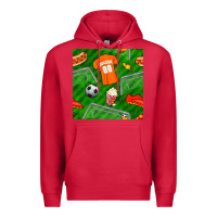 Cardinal soccer ball uniform and shoes seamless pattern Premium Hoodie - BundleAndBundleShop