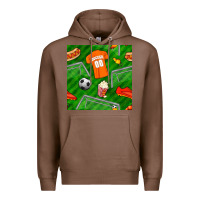 Chestnut soccer ball uniform and shoes seamless pattern Premium Hoodie - BundleAndBundleShop