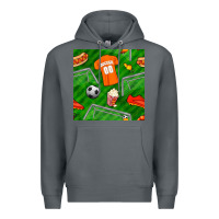 Rock soccer ball uniform and shoes seamless pattern Premium Hoodie - BundleAndBundleShop