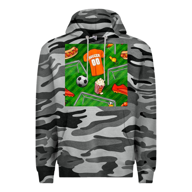 Soccer Ball Uniform And Shoes Seamless Pattern Premium Hoodie by BundleAndBundleShop | Teevron