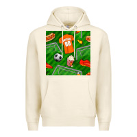 Tofu soccer ball uniform and shoes seamless pattern Premium Hoodie - BundleAndBundleShop