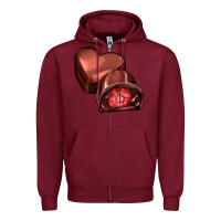 Burgundy heart chocolate Zipper Hoodie - AdoDesignShop