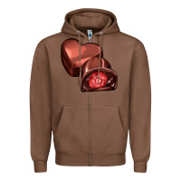 Chestnut heart chocolate Zipper Hoodie - AdoDesignShop