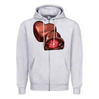 Heather Grey heart chocolate Zipper Hoodie - AdoDesignShop