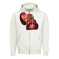 Oatmeal Heather heart chocolate Zipper Hoodie - AdoDesignShop