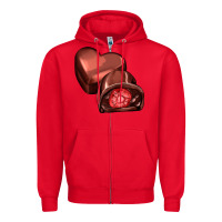 Red heart chocolate Zipper Hoodie - AdoDesignShop