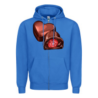 True Royal heart chocolate Zipper Hoodie - AdoDesignShop