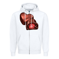 White heart chocolate Zipper Hoodie - AdoDesignShop