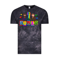 Cloud Black we are all human Vintage Tee - Zillion Design Studio