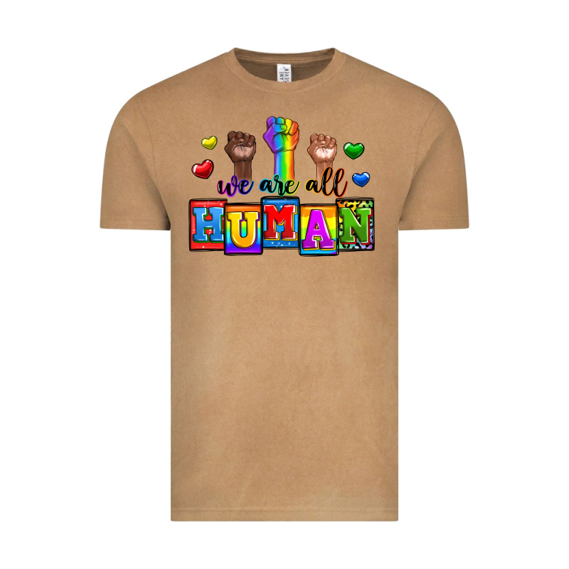 We Are All Human Vintage Tee by Zillion Design Studio | Teevron