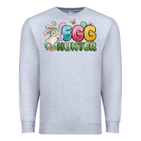 Heather Grey egg hunter Premium Sweatshirt - MaliasSmallBusiness