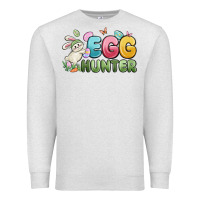 Oatmeal Heather egg hunter Premium Sweatshirt - MaliasSmallBusiness